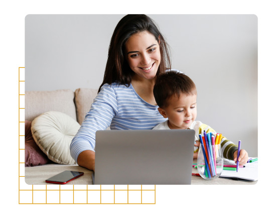 teacher with students image